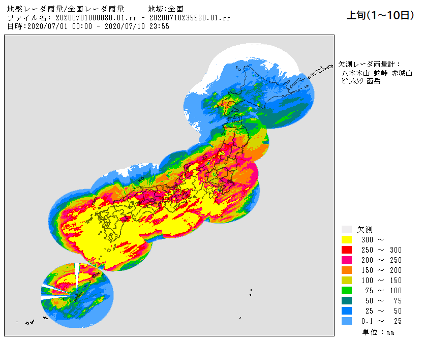 レーダでみる過去の豪雨～過去の豪雨事例 （令和2年12月更新）～