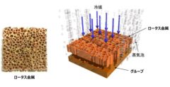 ロータス金属による沸騰促進を利用した沸騰冷却技術を開発