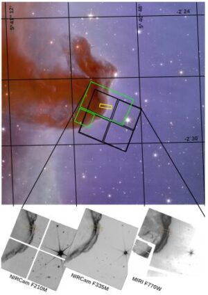 JWST、象徴的な馬頭星雲の頂上をとらえる(Webb Captures Top of Iconic Horsehead Nebula in ...