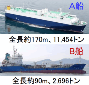 ロールオン・ロールオフ貨物船白虎ケミカルタンカーULSAN PIONEER衝突(愛媛県今治市梶取ノ鼻北北東方沖(来島海峡航路西口付近) 令和3 ...