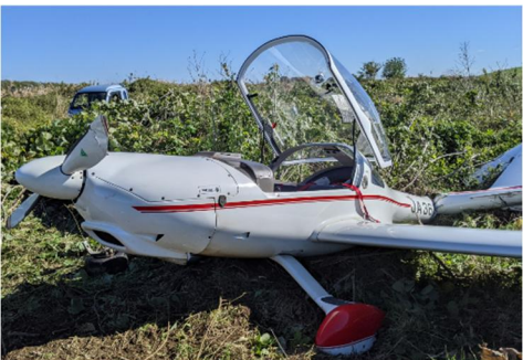 NPO羽生ソアリングクラブ ダイヤモンド・エアクラフトHK36Rスーパーディモナ（動力滑空機、複座）の事故［不時着による機体損傷］(埼玉県羽生市 羽生滑空場、令和5年11月19日発生）