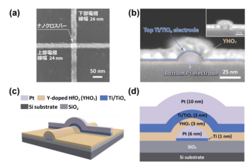 強誘電トンネル接合メモリーのTER比は微細化により向上～次世代不揮発メモリーの高性能化に貢献～
