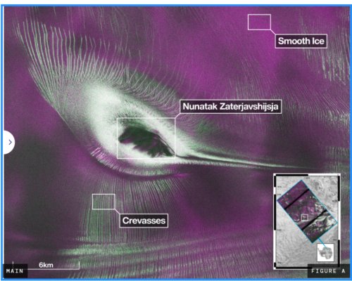 南極で「ハチドリ」状の地形を明らかにした米印共同衛星（US-India Satellite Delivers Data, Reveals ‘Hummingbird’ in Antarctica）