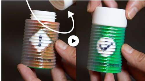 電子部品を使わず状態を表示できる3Dプリント技術を開発 （ShiftLens: 3D-Printed Objects Can Tell You if Used Properly）
