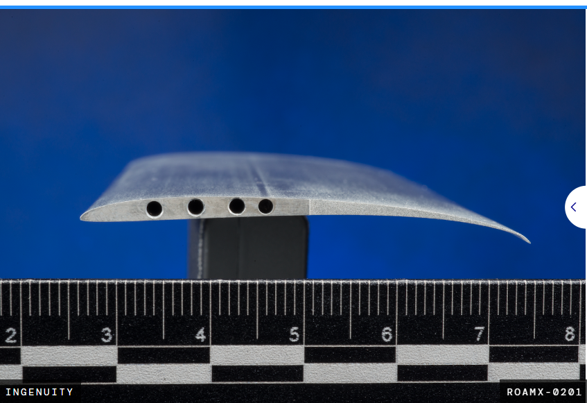 長時間飛行を目指す火星ヘリコプターのブレード設計（NASA Experimental Mars Helicopter Blade Designs Target Longer Flights）